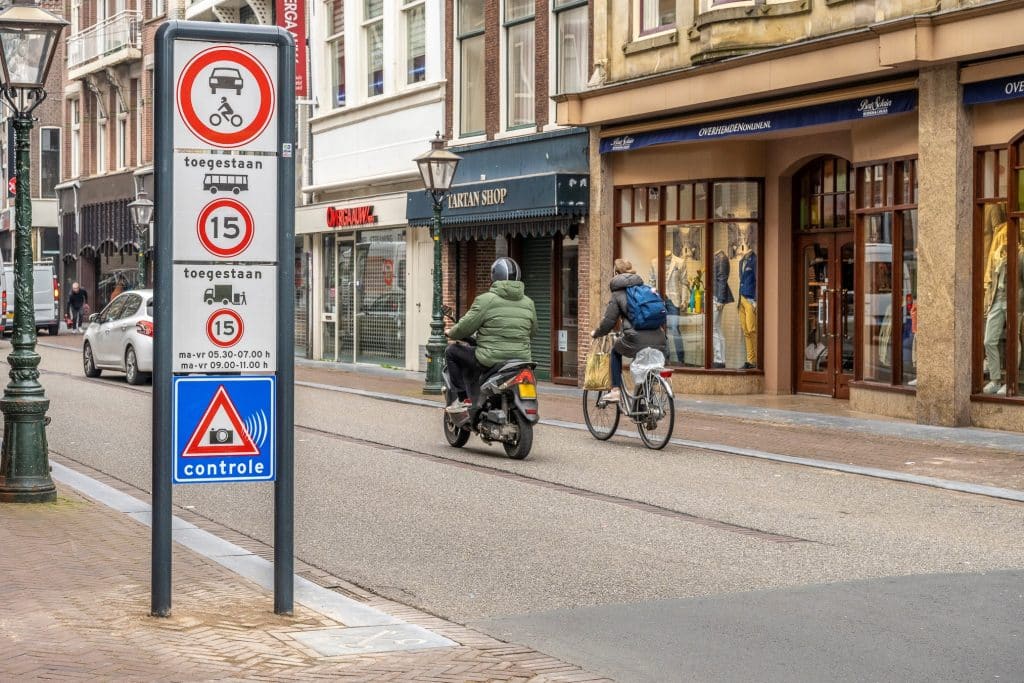 Afbeelding van inrijverbod in de Breestraat