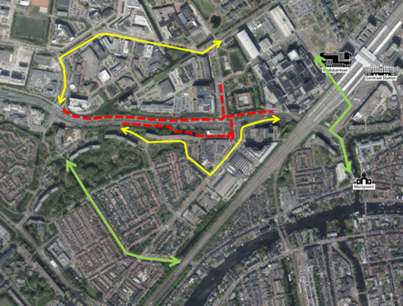 bovenaanzicht voortgang Plesmanlaan